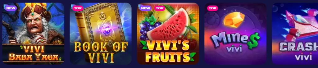 Vivi Casino’da Slot